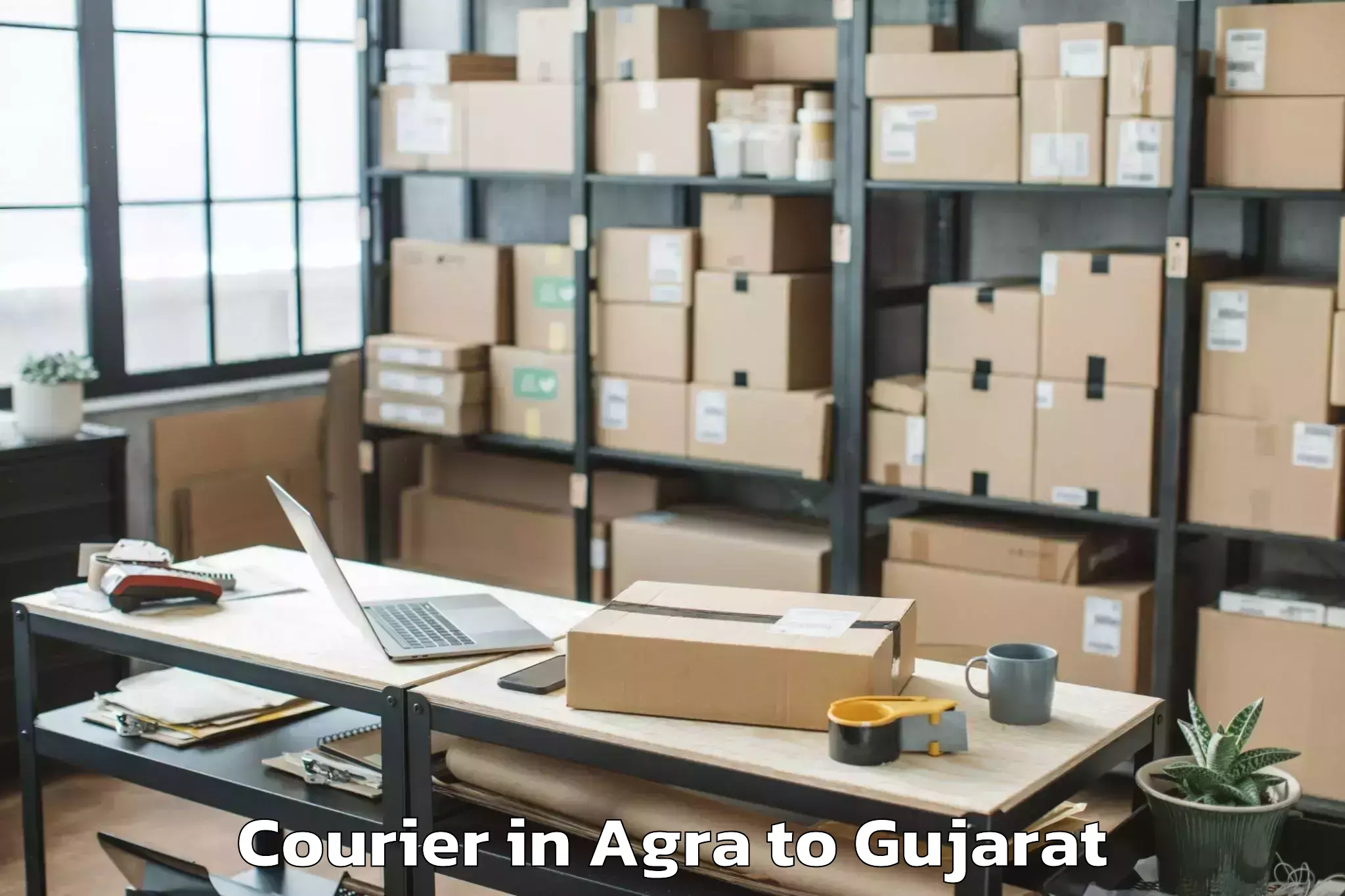 Book Your Agra to Olpad Courier Today